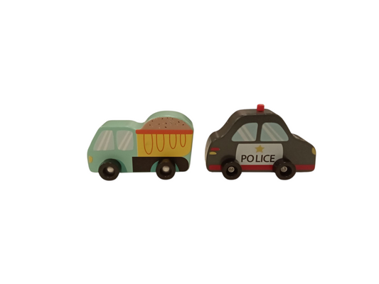 2 piece wood cars