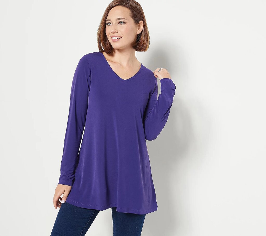 Long Sleeve Shirt: V-Neck Tunic NWOT