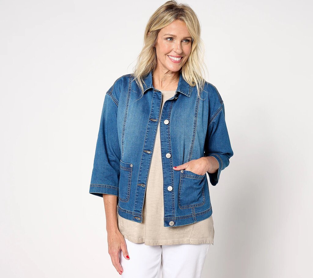 Jacket: 3/4 Sleeve Denim NWOT
