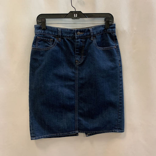 Denim - High Rise Knee Length Skirt