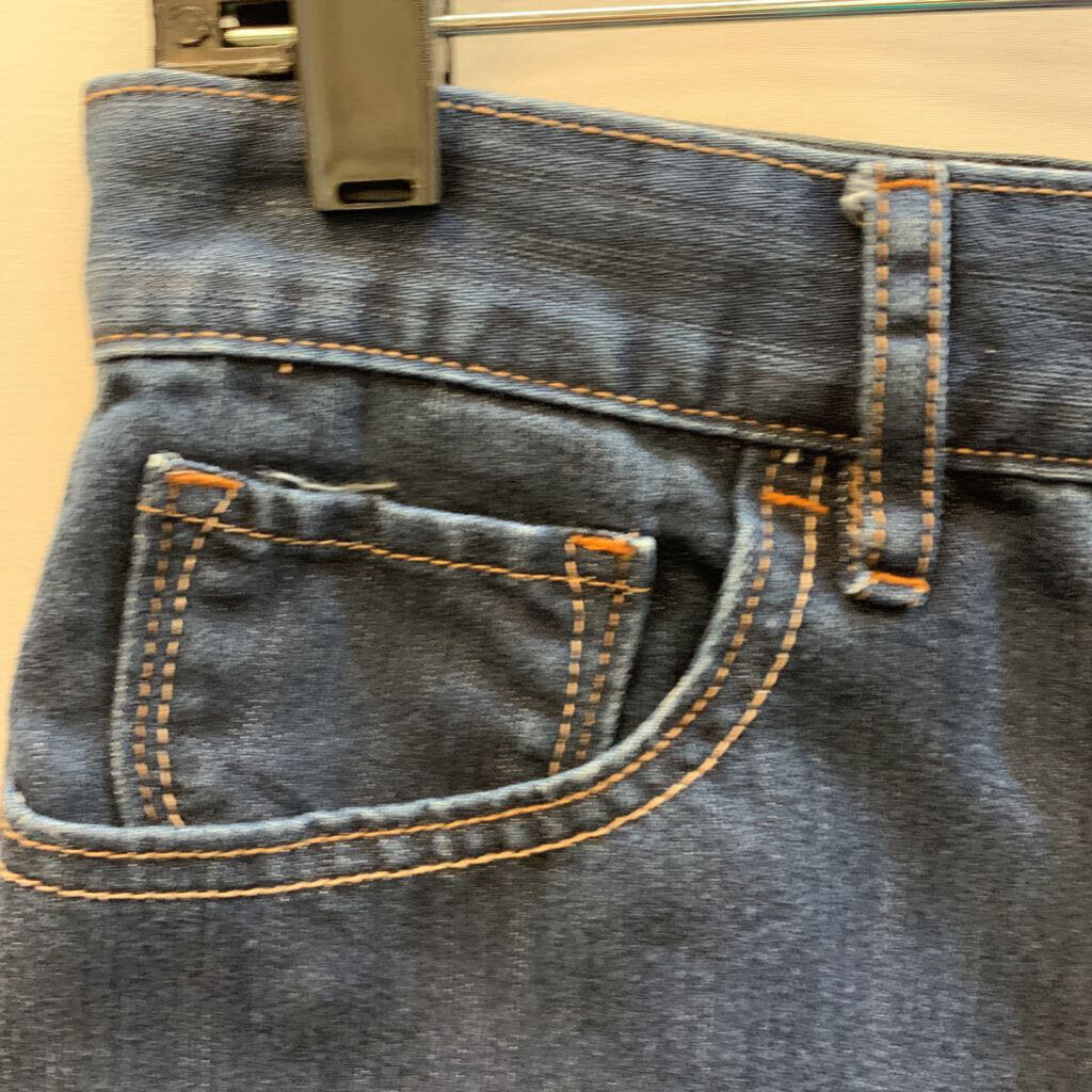 Denim - High Rise Knee Length Skirt