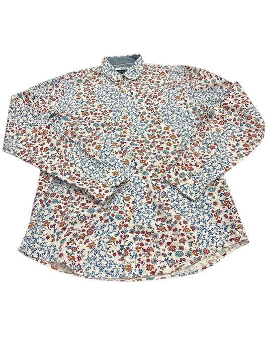 Long Sleeve Floral Slim Fit Button Up
