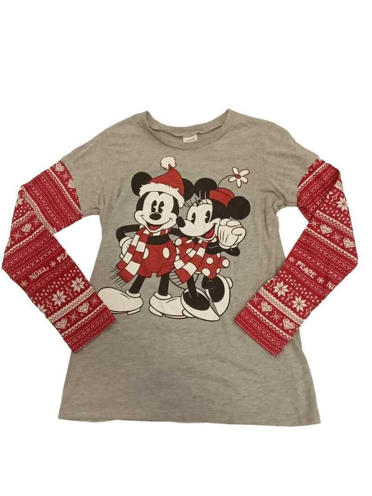 long sleeve mickey/minnie christmas shirt