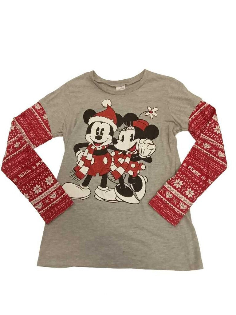long sleeve mickey/minnie christmas shirt