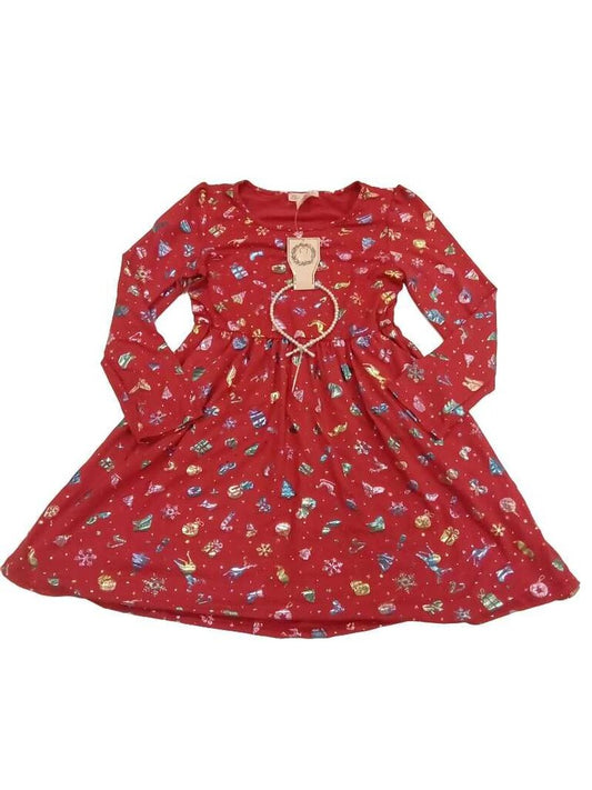 Girls Christmas Red Dress