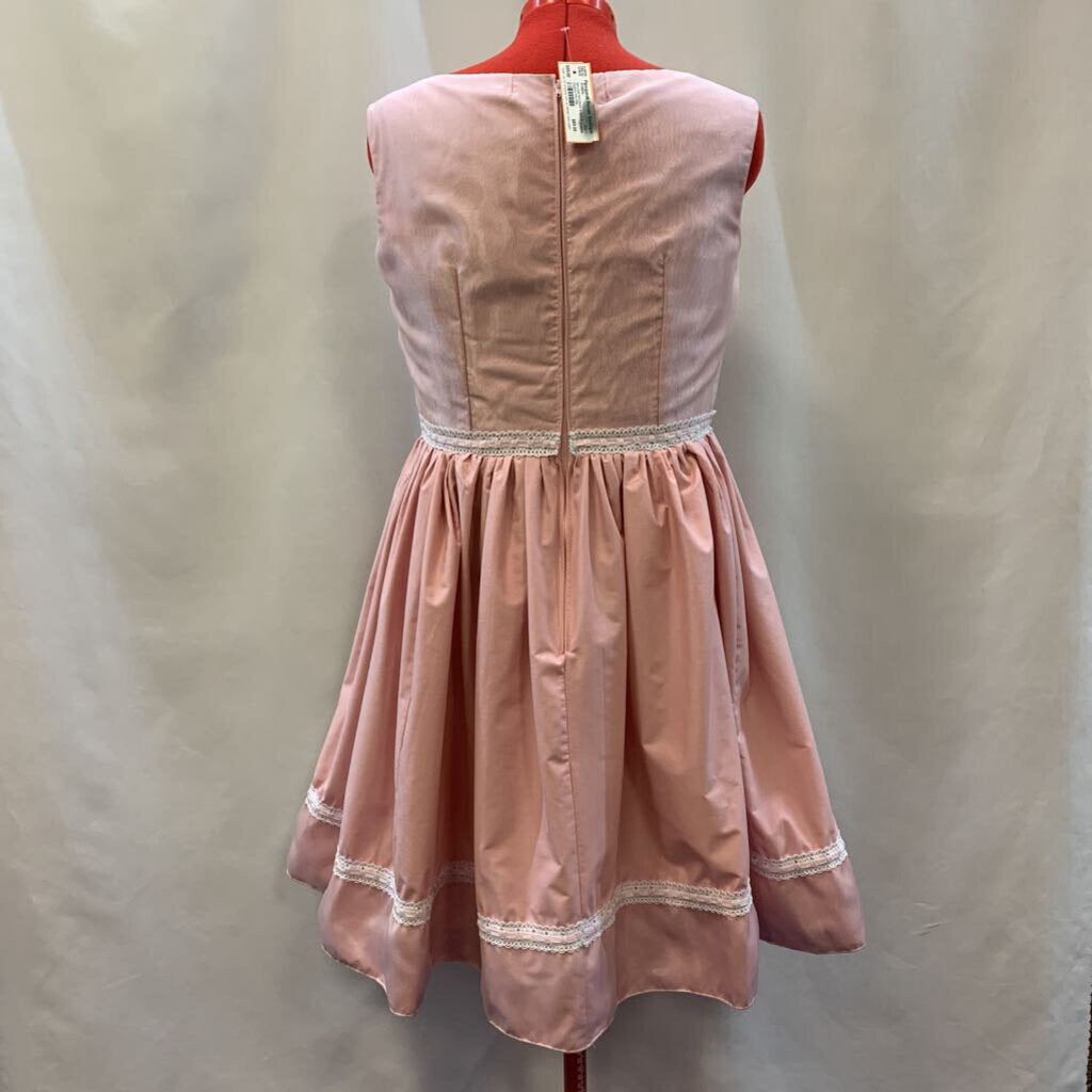 Upcycled Dress from 50's style pattern w/lace & organza trim