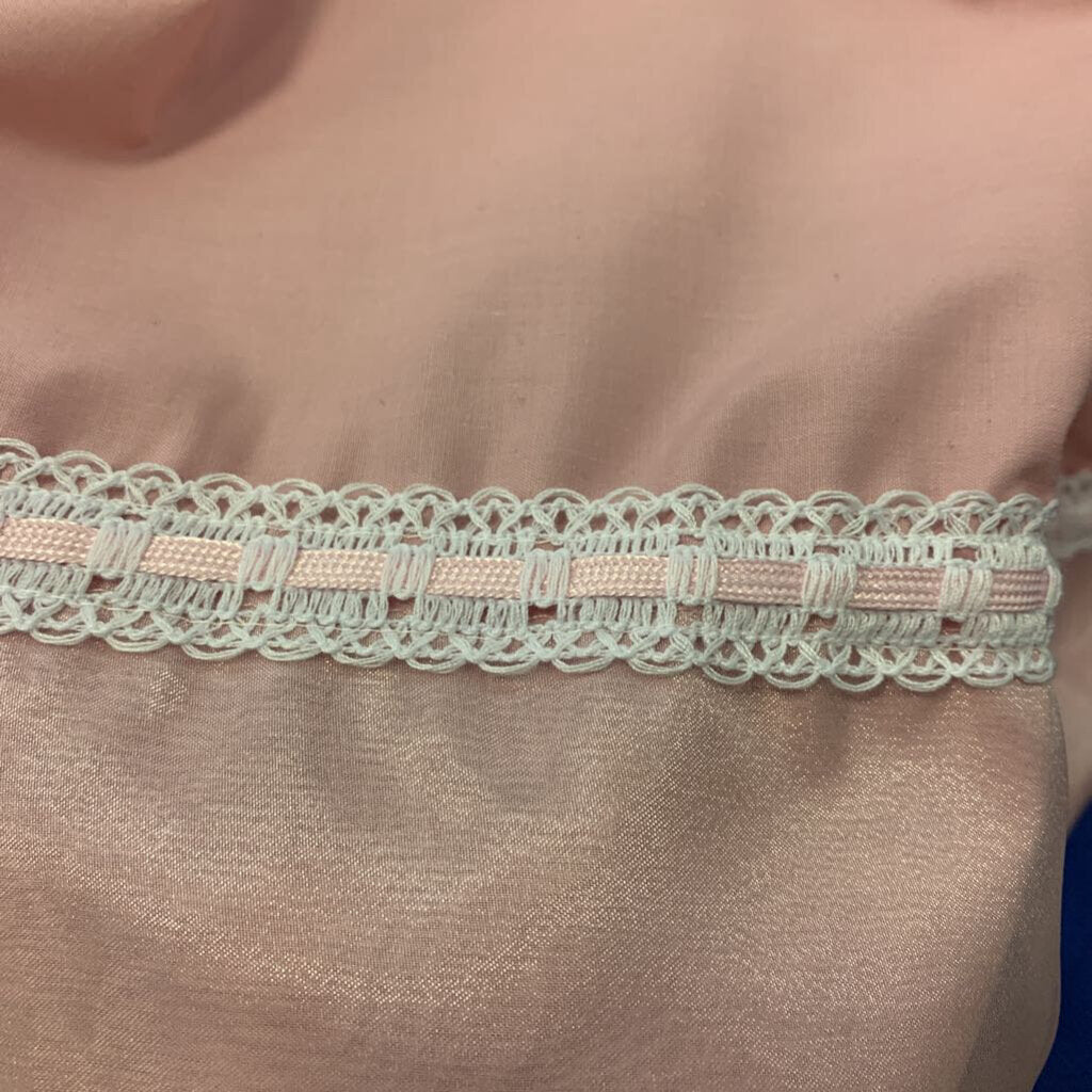 Upcycled Dress from 50's style pattern w/lace & organza trim