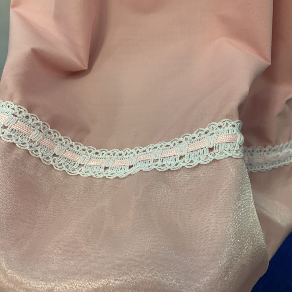 Upcycled Dress from 50's style pattern w/lace & organza trim