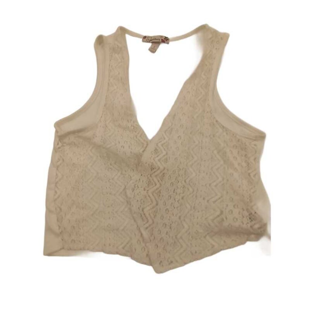 V Neck Crochet Top