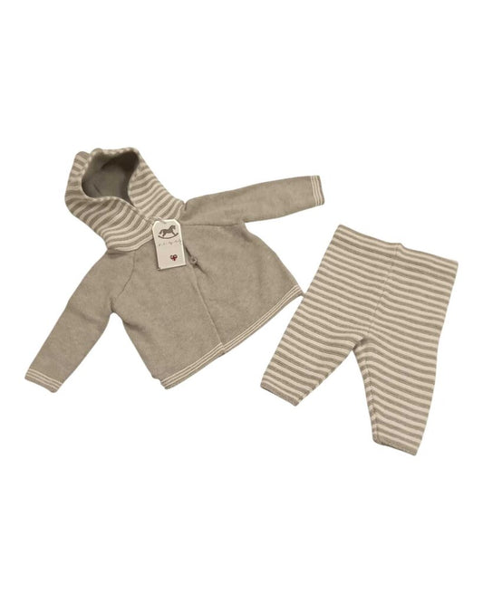 2pck knit hooded sweater & pants
