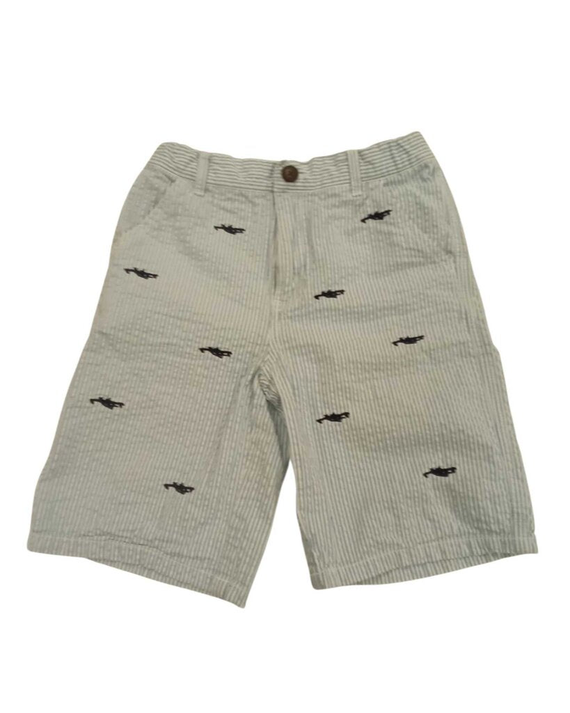 Shorts: Blue Stripes & Airplanes