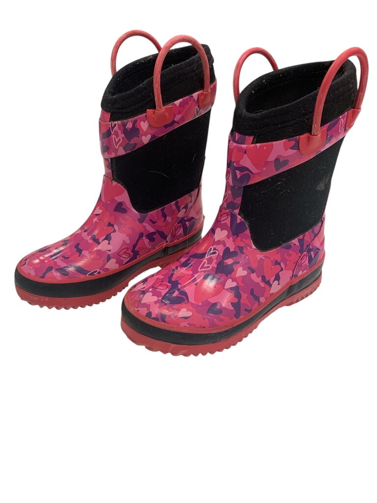 heart decal waterproof boots