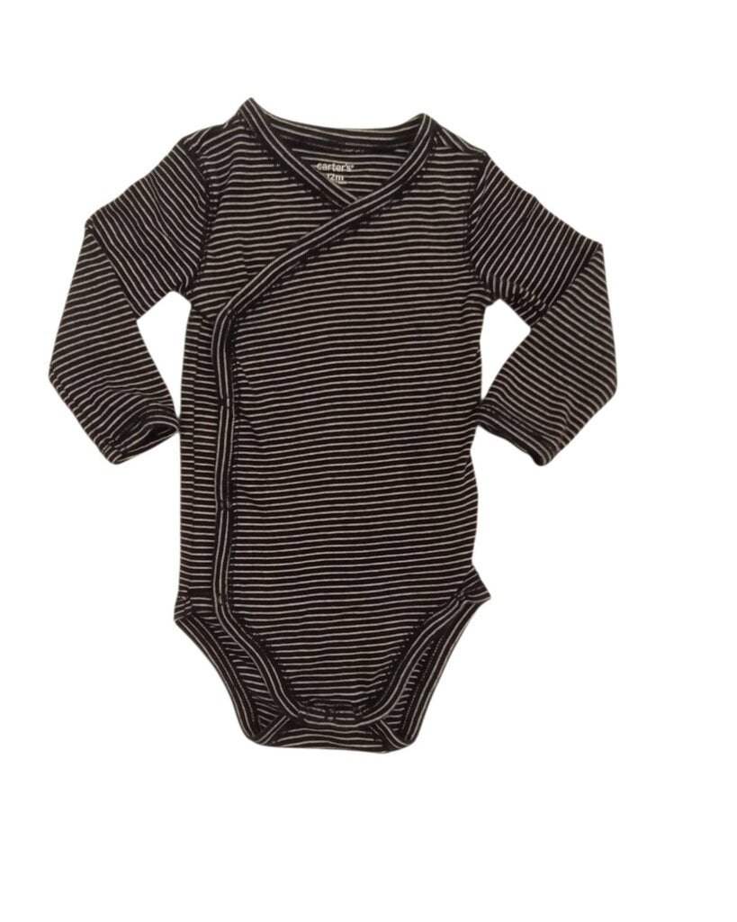 Long sleeve onesie: Stripes
