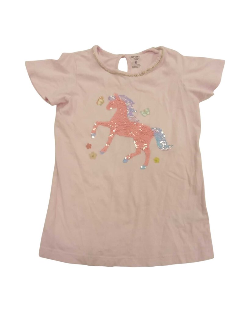 Shirt: Short Sleeve Sequin Horse