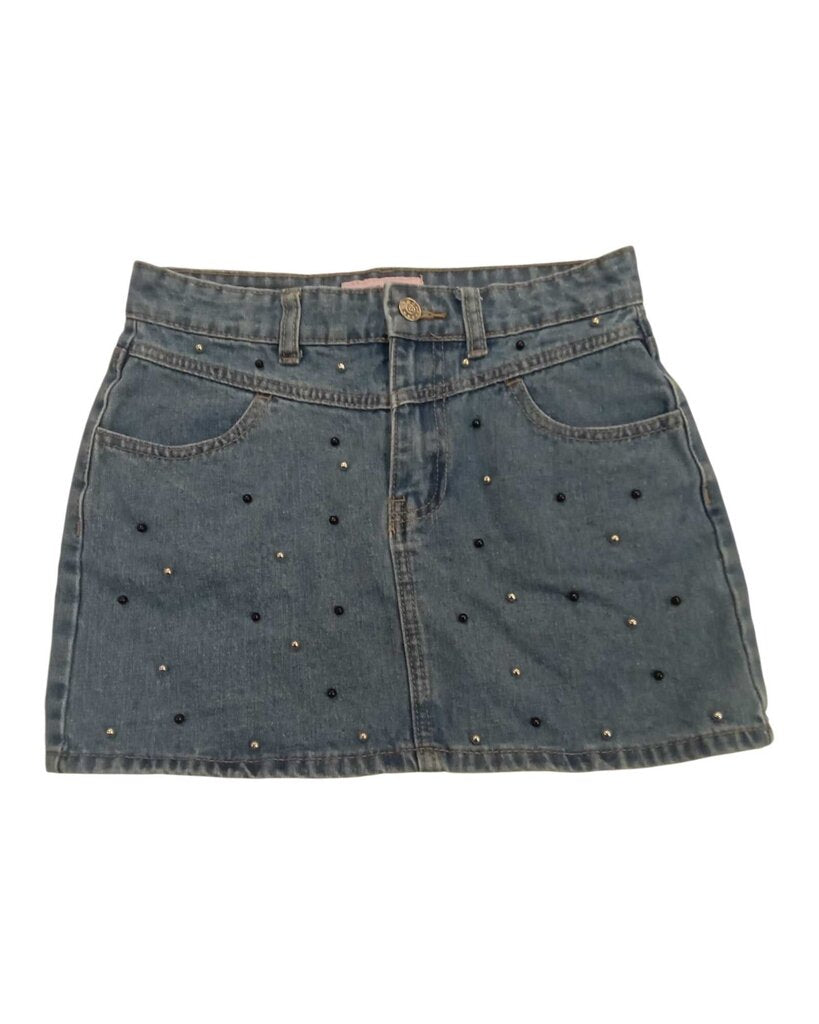 Skirt: Short Pearl Embellishments