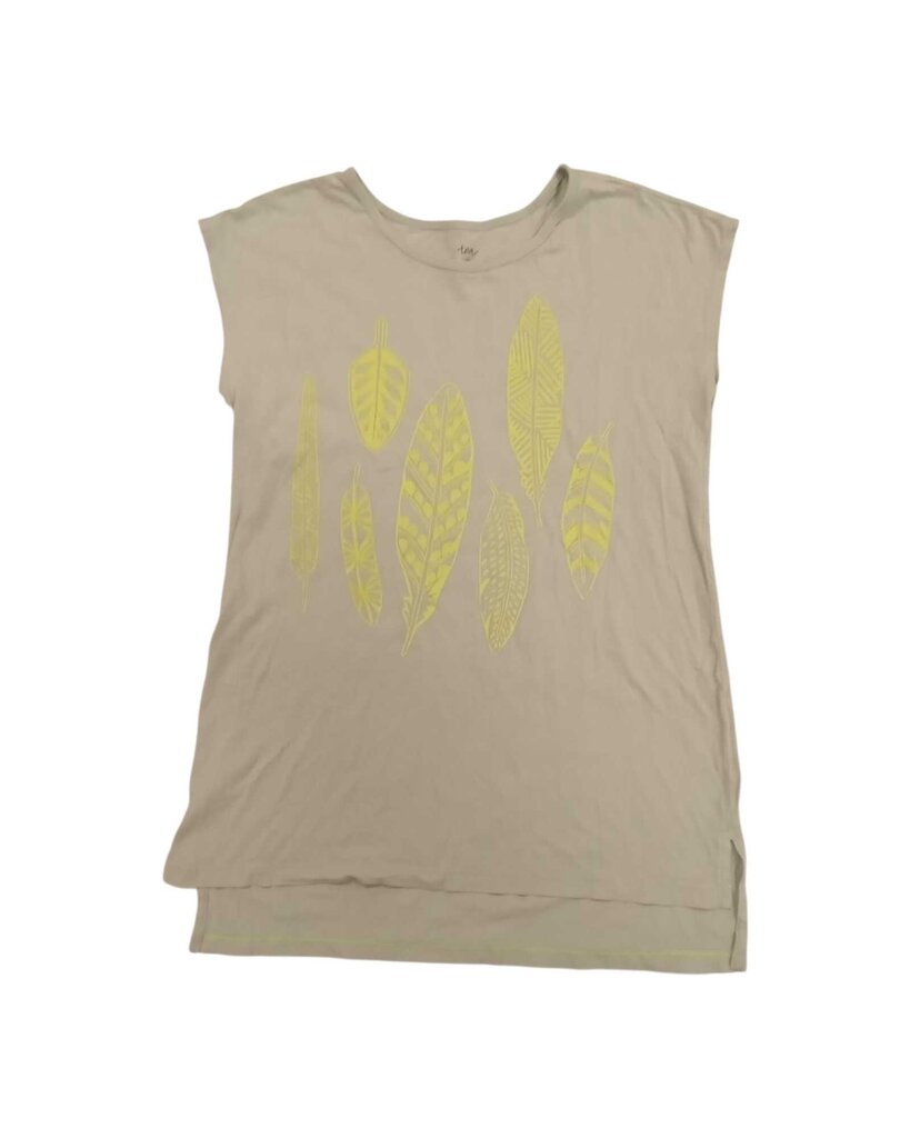 shirt: neon leaves design