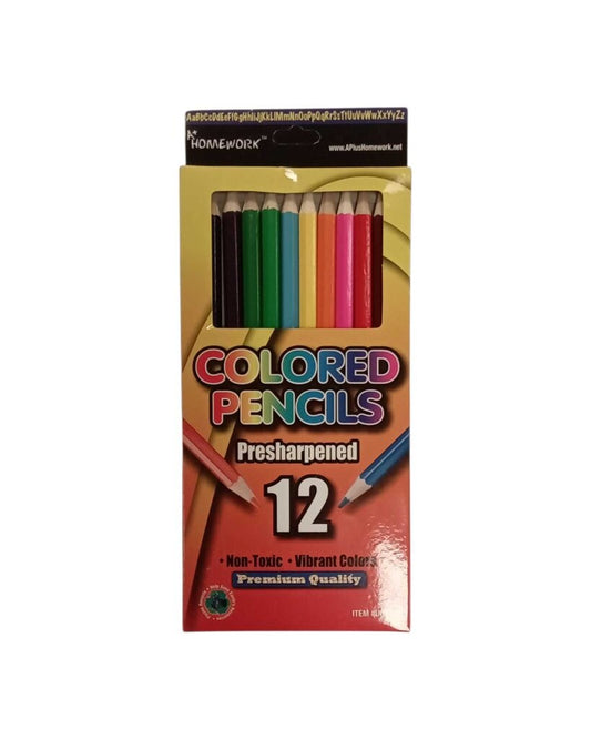 Set of 12 Colored Pencils