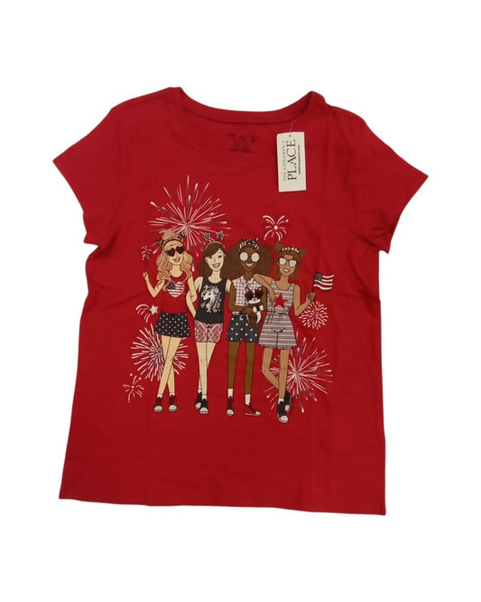 Short Sleeve Shirt: Four Girl July