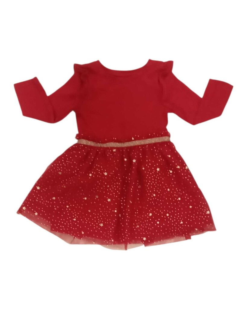Starry Skirt Long Sleeve Dress