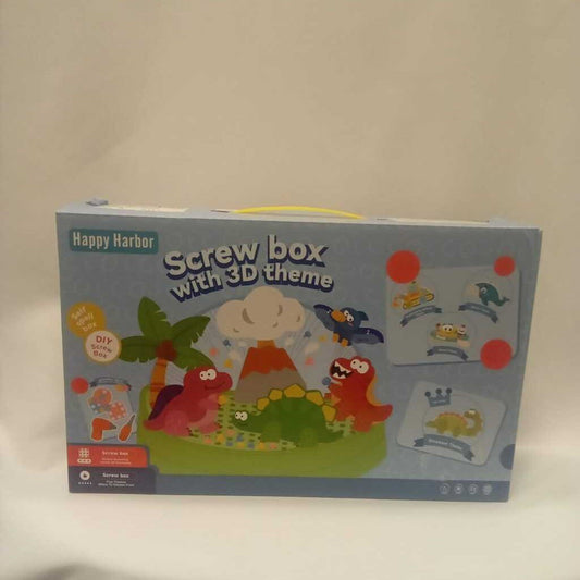 Screw Box with 3D Dinosaurs Theme