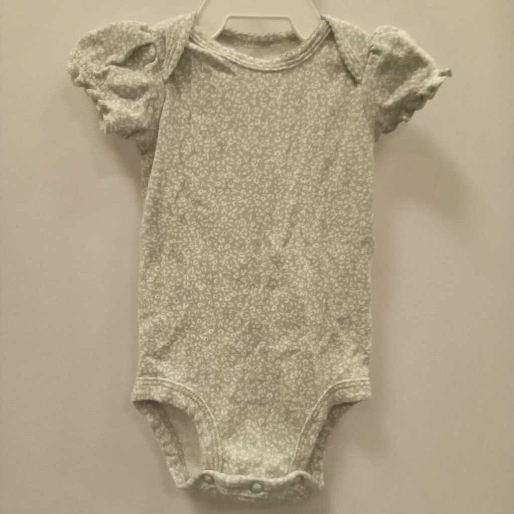 Onesie Mini Floral Ruffle Short Sleeves