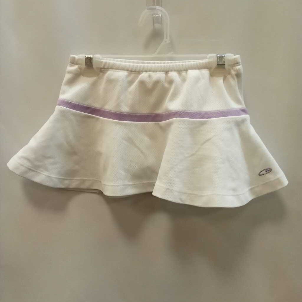 skort: athletic w/purple stripe