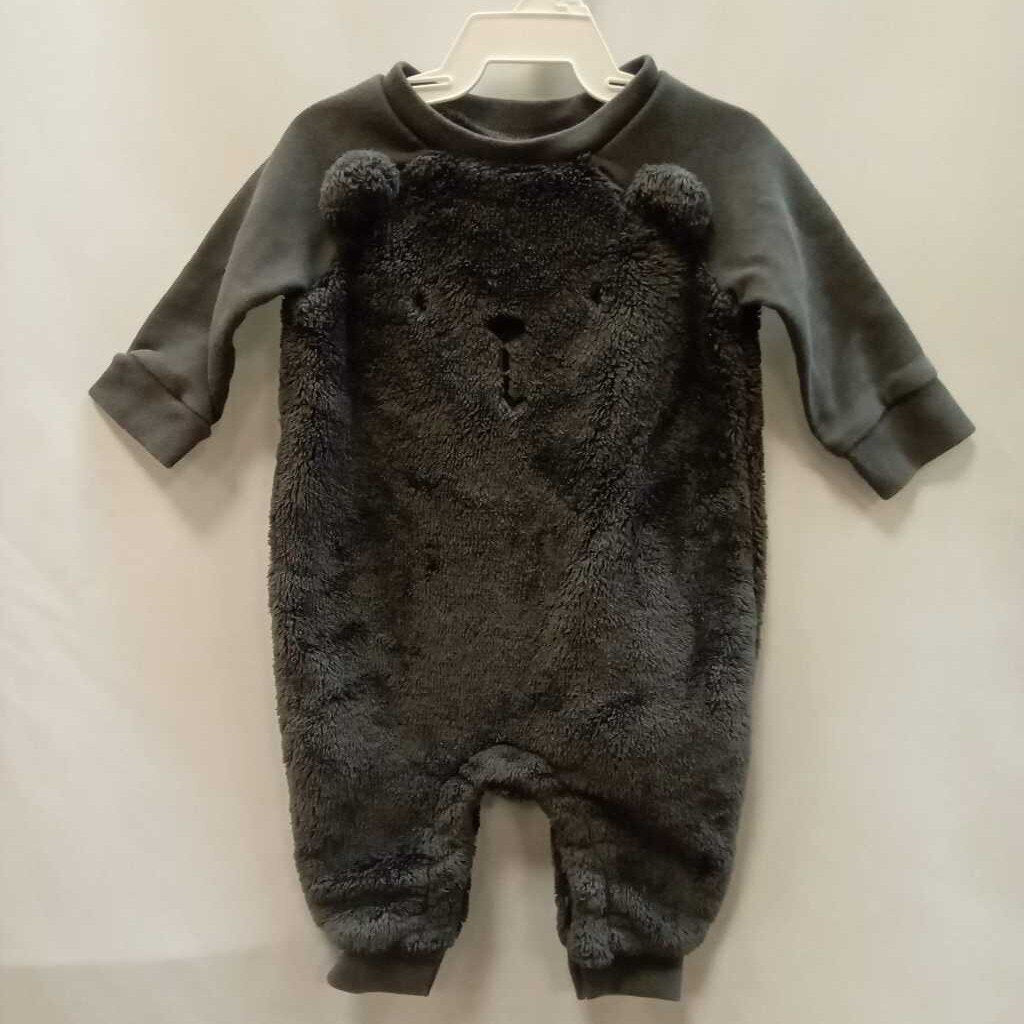 Sleeper: Footless Fuzzy Bear Fleece