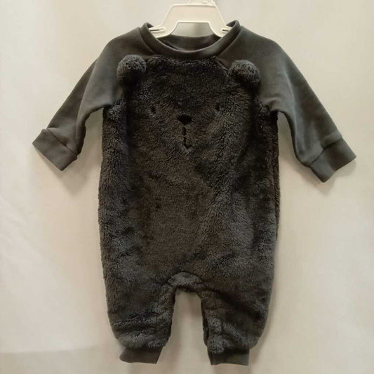 Sleeper: Footless Fuzzy Bear Fleece