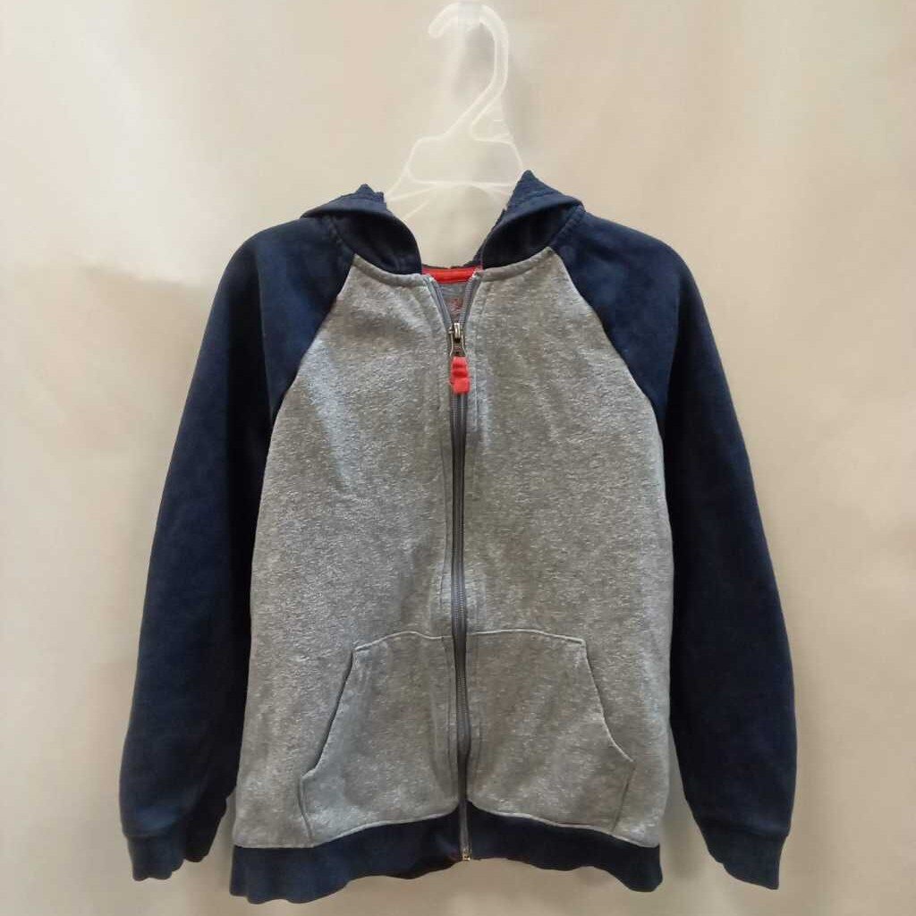sweater: zip up hooded 2 tone