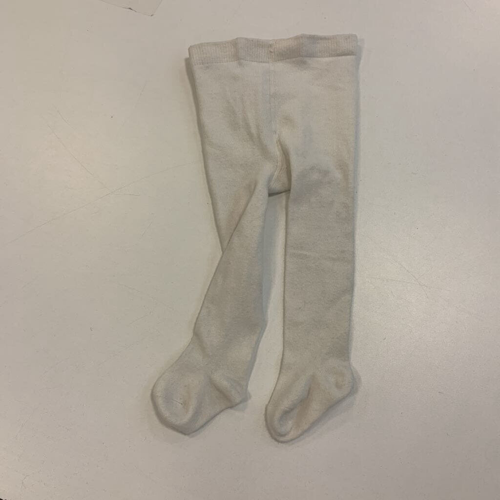 tights: footed white