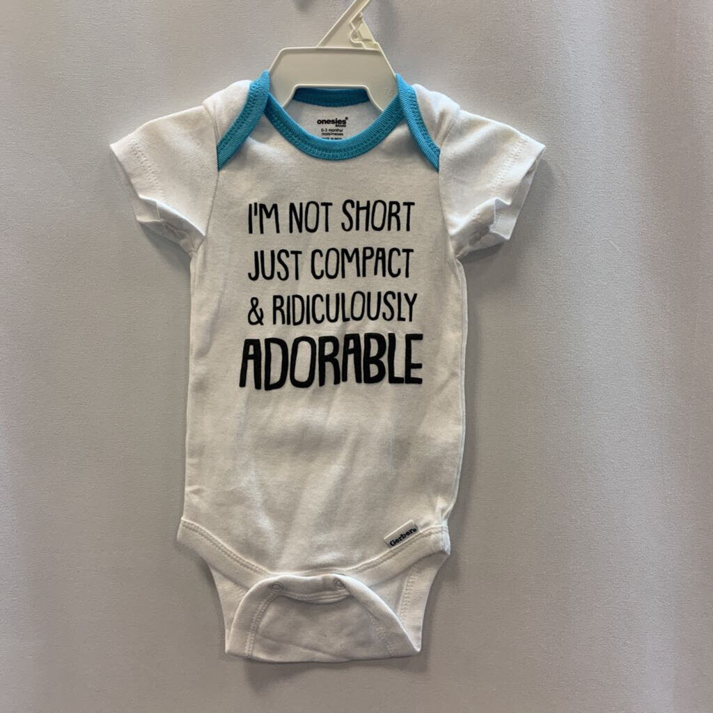onesie: I'm not short just compact & ridiculously adorable