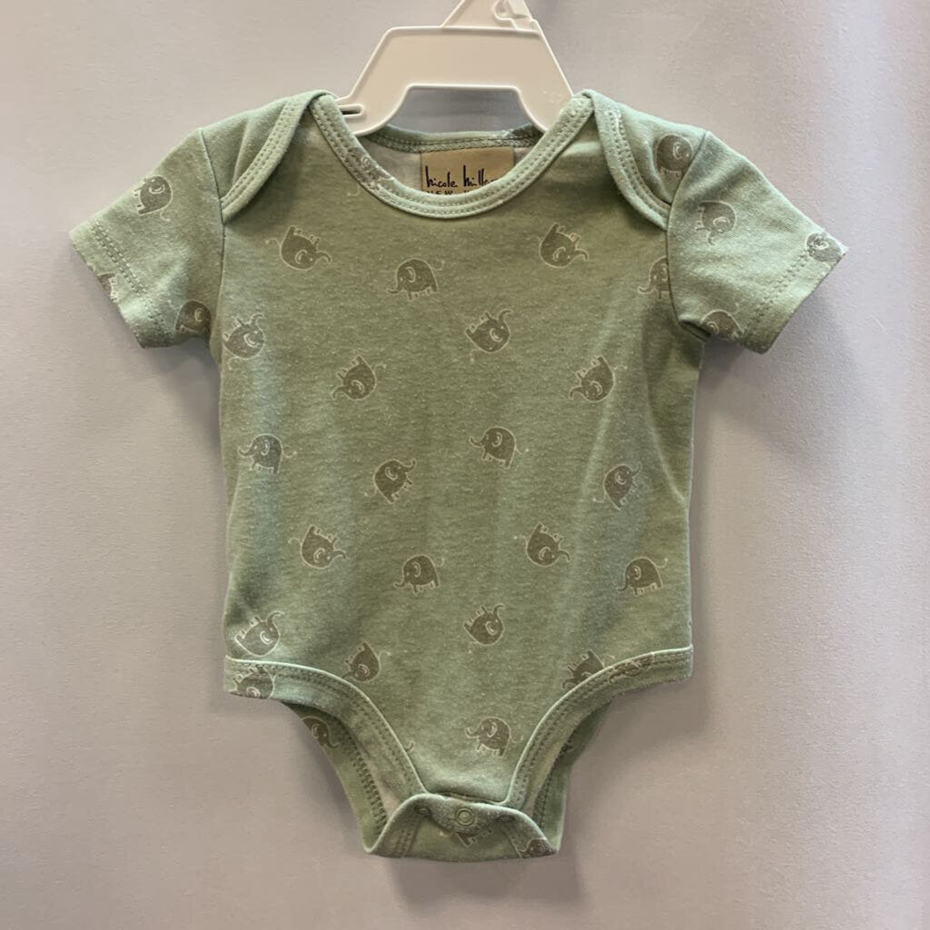 2pc outfit: onesie w/pants elephant design