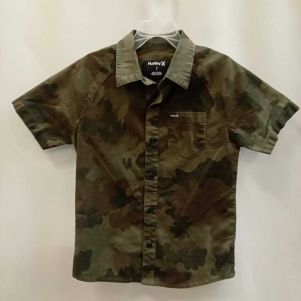 shirt: button up collared camoflauge