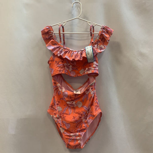 Swimsuit: flowers & shells
