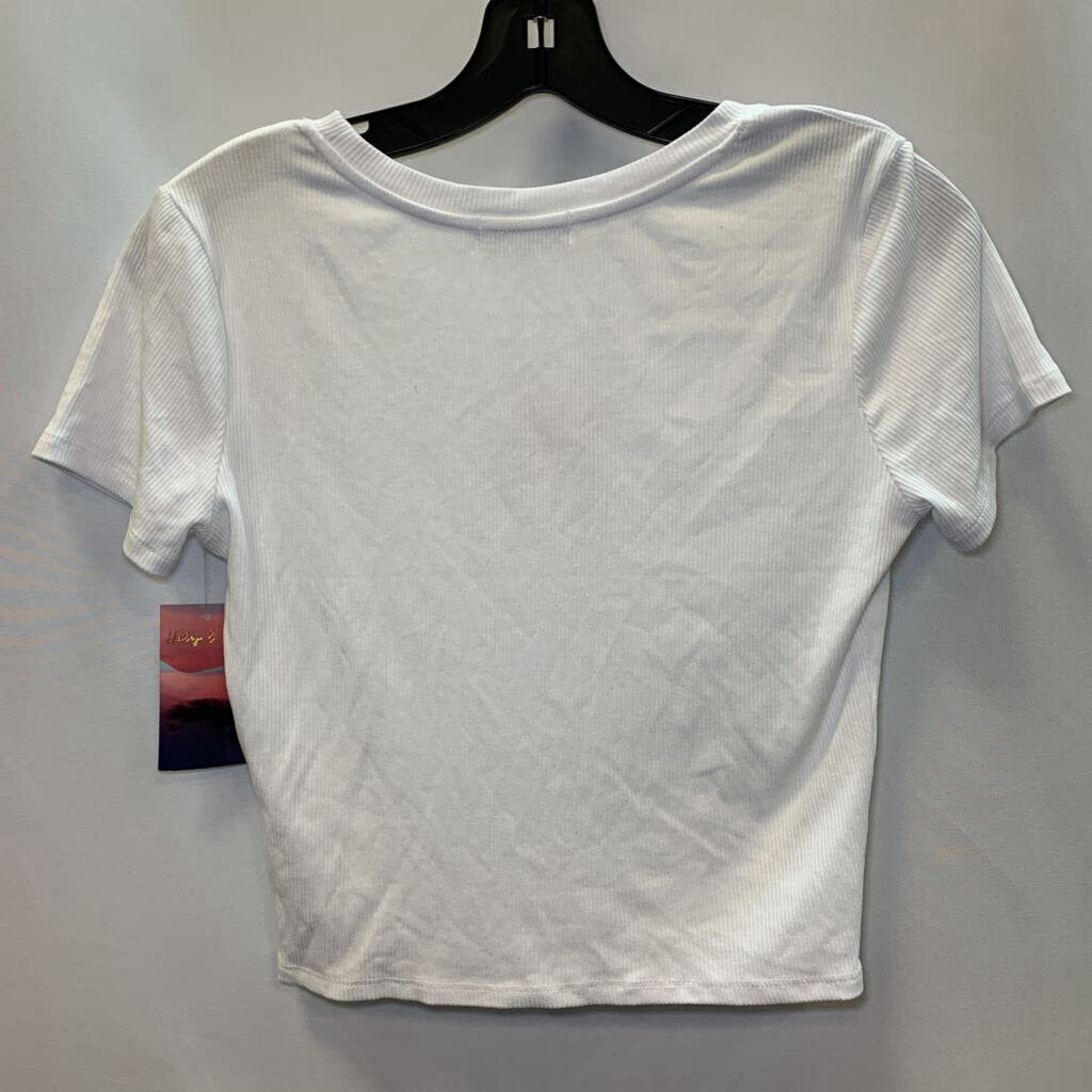 Shirt: Ribbed w/ Embroidered Peaches