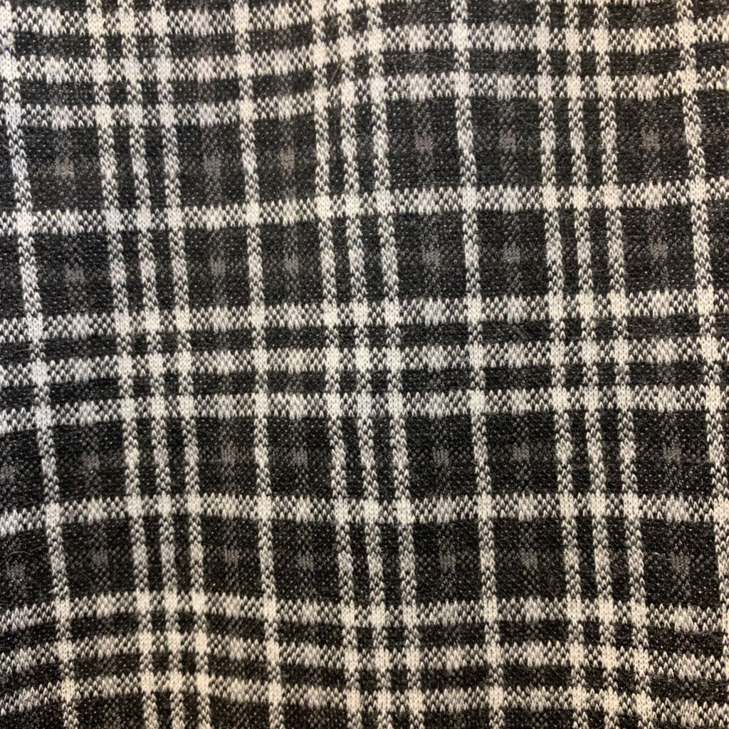 Shirt: Crop, cross front plaid