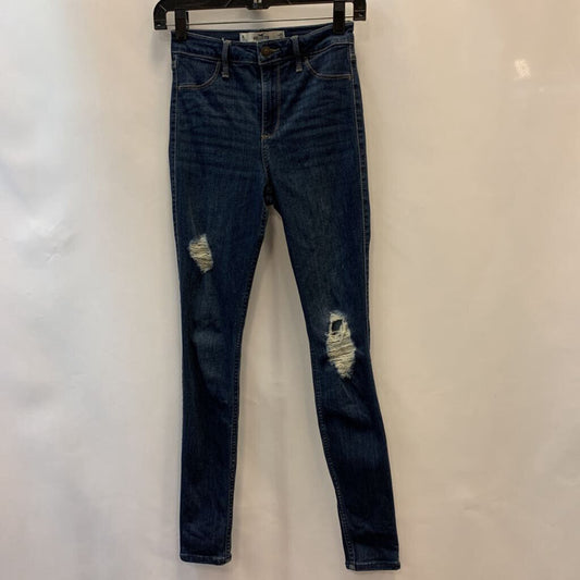 Pants: Skinny Distressed Denim