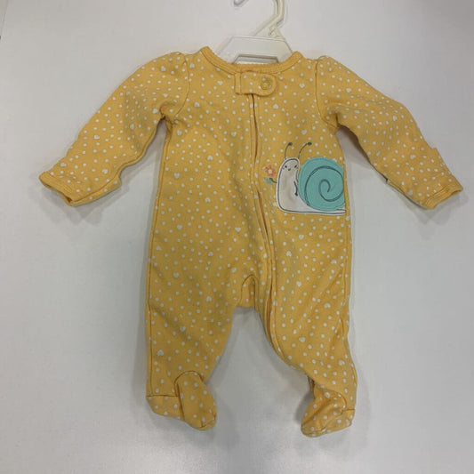 Long Sleeve Sleeper: Polka Dot Snail