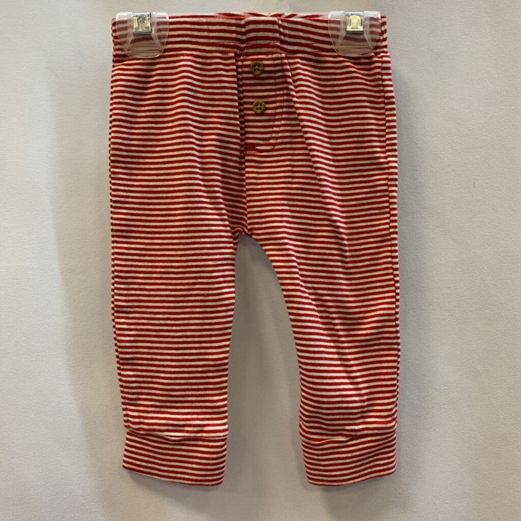 Pants Leggings Stripe Heart Wooden Buttons