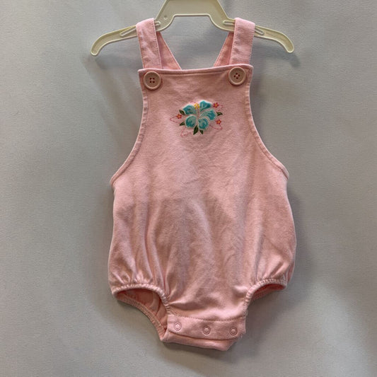 Onesie Overall Hibiscus Flower