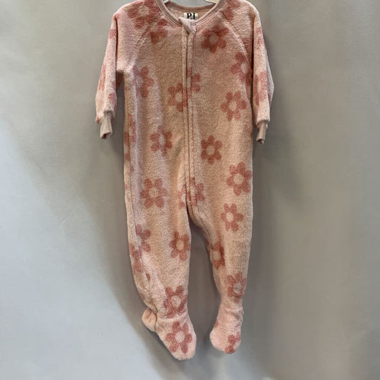 Sleeper Long Sleeve Fuzzy Flowers