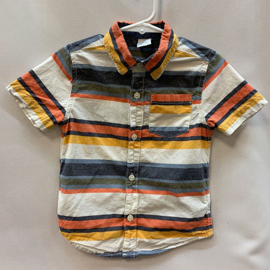 Shirt Short Sleeve Button Stripes