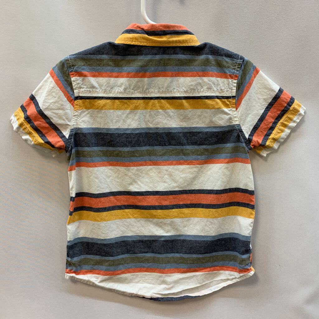 Shirt Short Sleeve Button Stripes