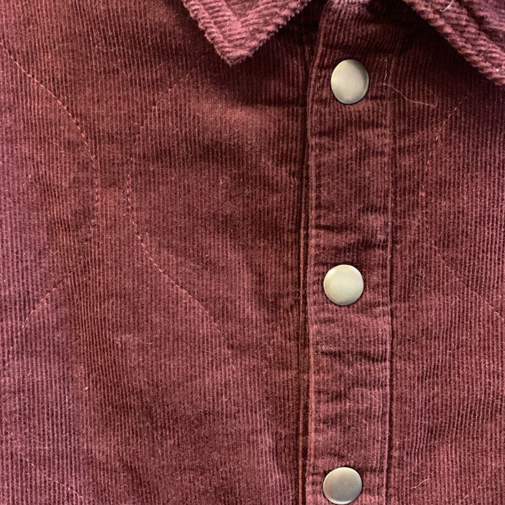 Jacket Corduroy Quilted Insulated Button