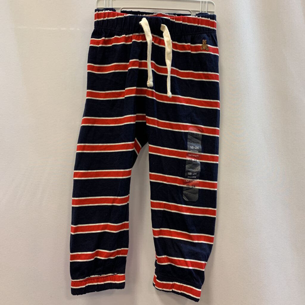 Pants Joggers Leggings Striped Drawstring