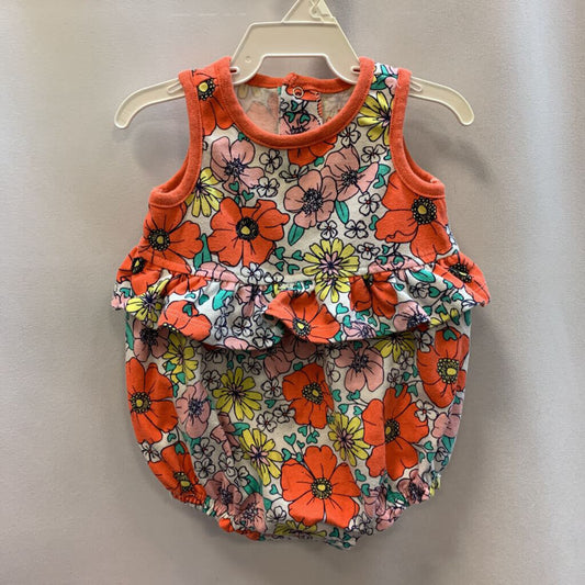 Onesie Sleeveless Ruffle Flowers