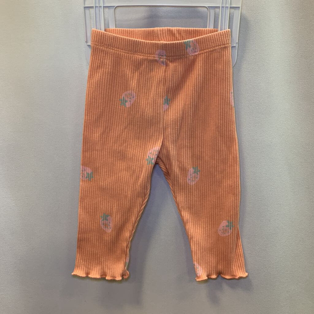 Pants Leggings Ribbed Strawberry