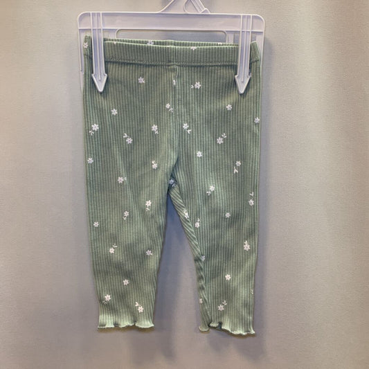 Pants Leggings Ribbed Floral Small