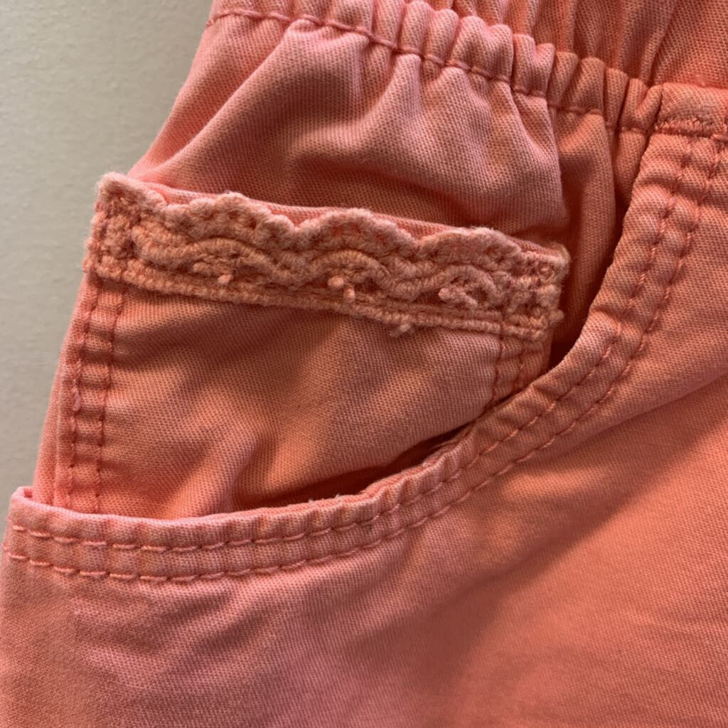 Shorts: Lace Pocket Trim