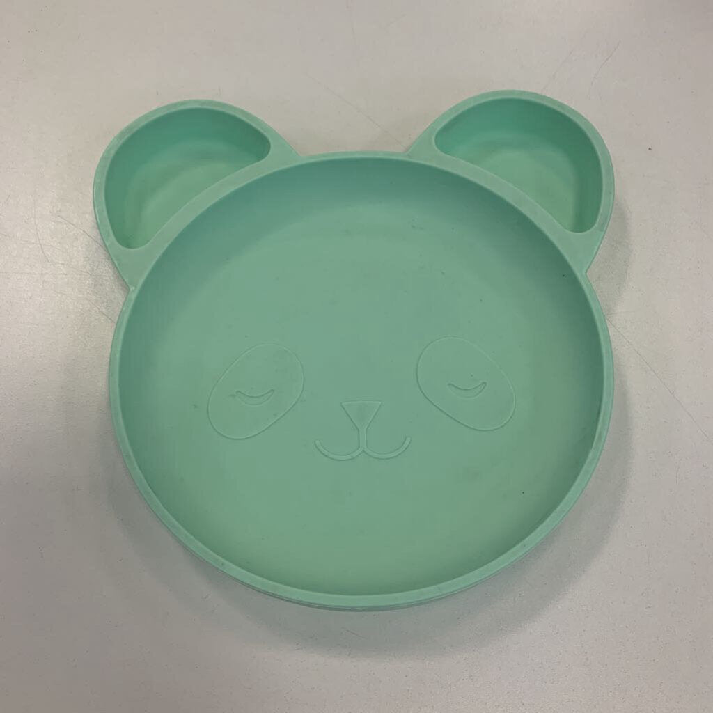 Plate Silicone Suction 3 Sections Panda